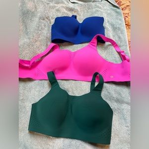 Victoria’s Secret featherweight sports bras. Size 36C. Bundle of 3.